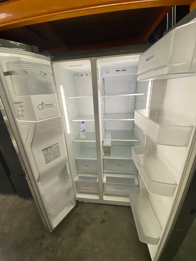 LG 3Ticks Linear Inverter Side by Side Water Dispenser Fridge, 601L, TV