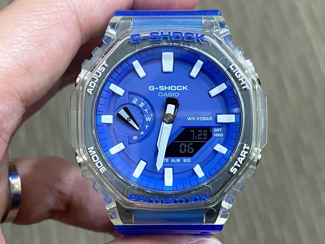 G shock best sale carbon core blue