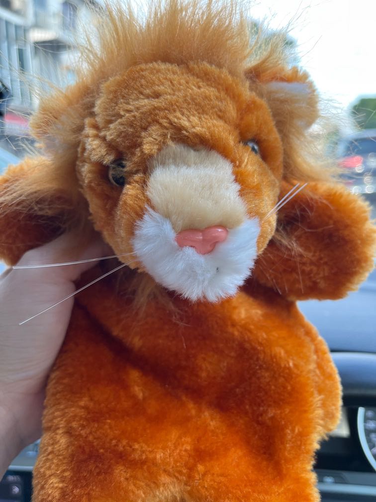 Lion hand puppet, Babies & Kids, Babies & Kids Fashion on Carousell