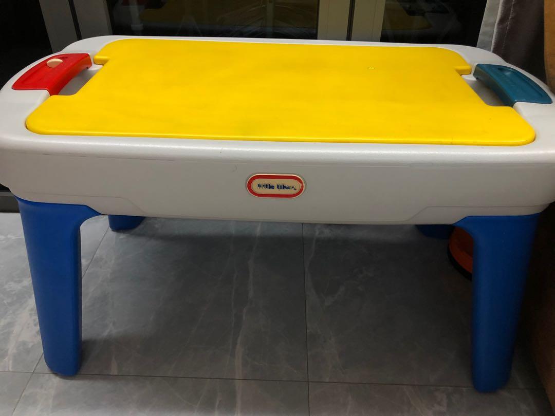 Little tikes lego table with drawers on sale