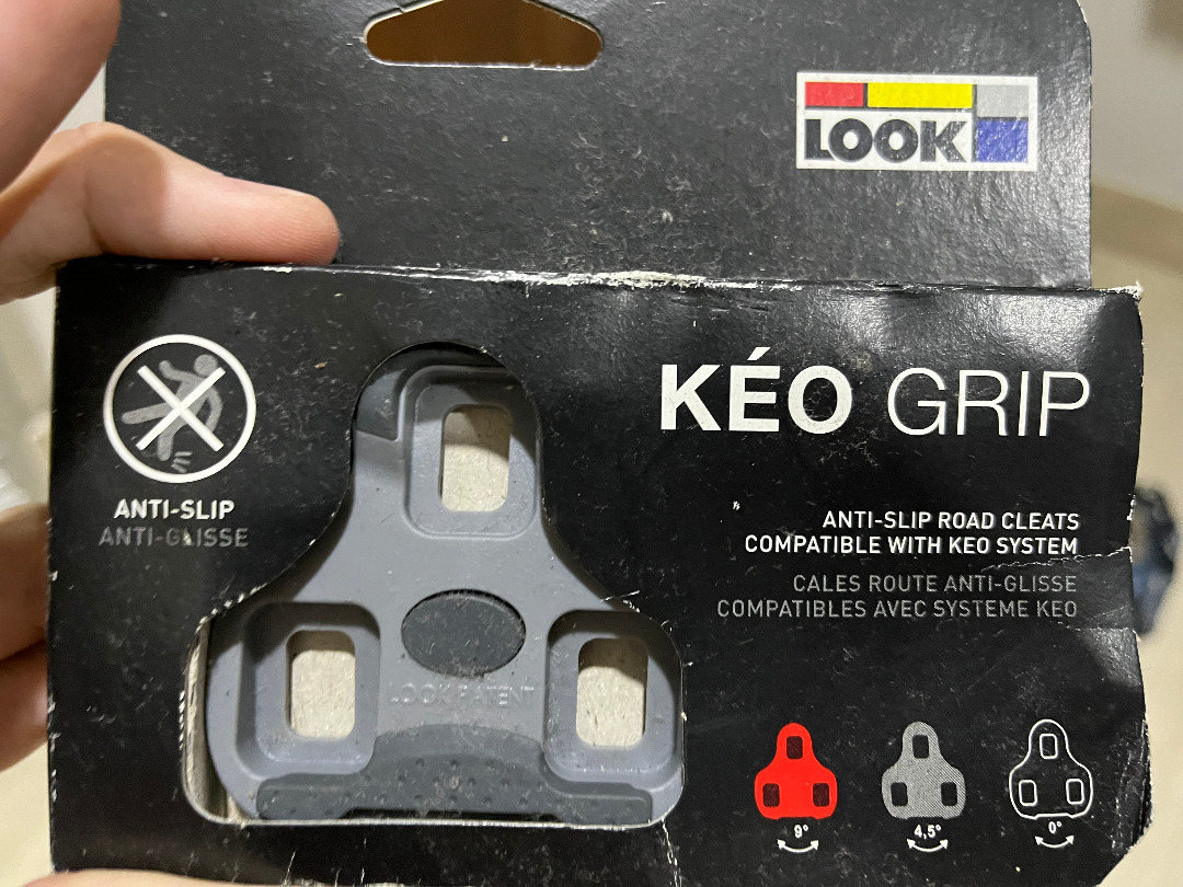 look keo grip cleats grey