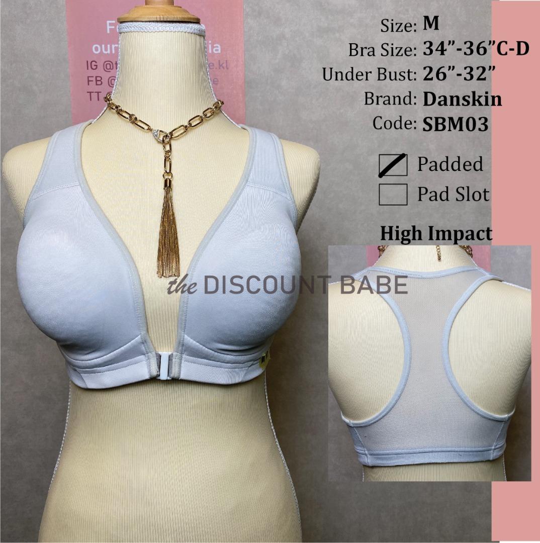 Danskin zip front sports bra hotsell