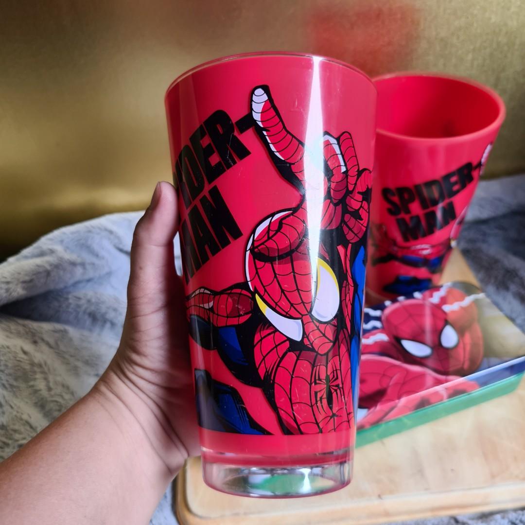 2 Pcs Marvel Spiderman Tumbler - Spider-Man Red Cup