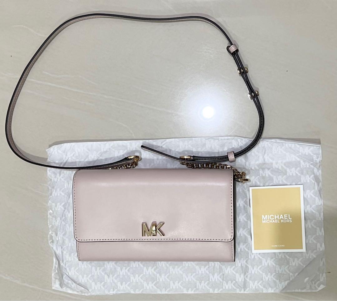 Michael kors mott leather clutch on sale