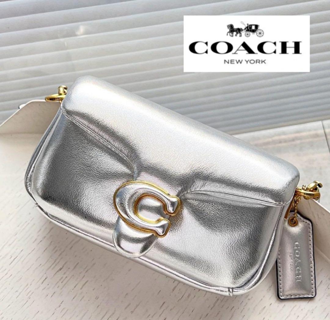 Coach silver crossbody hot sale