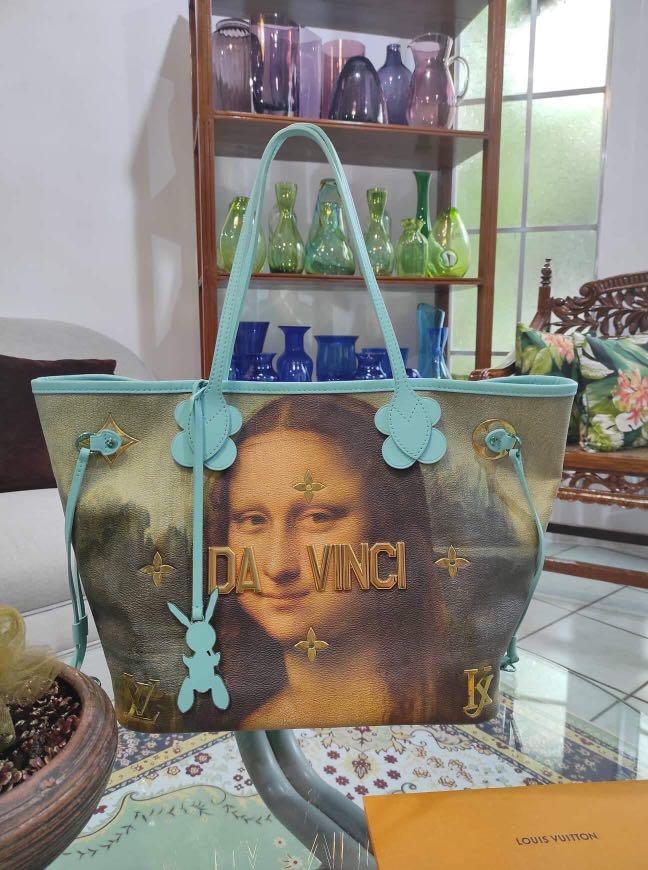 Louis Vuitton x Jeff Koons Neverfull Leonardo da Vinci Masters MM