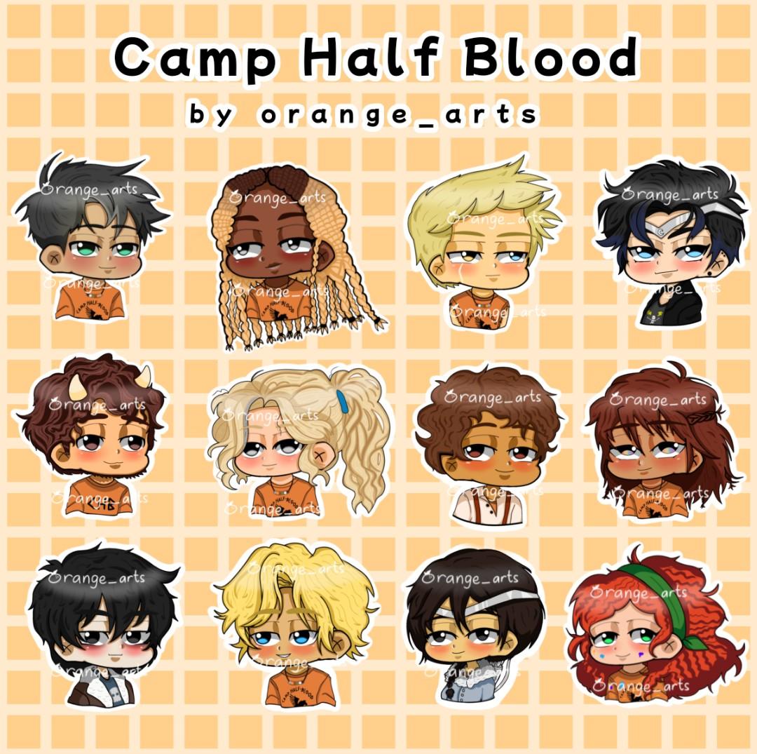 camp half blood logo orange Art Print