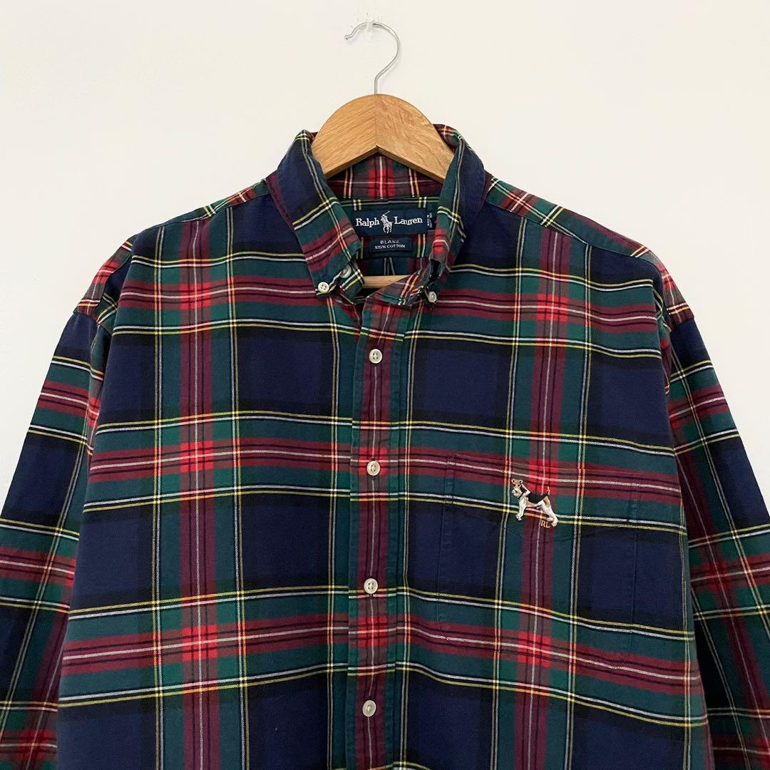 Polo Ralph Lauren Dog Logo Checked Shirt, Men's Fashion, Tops & Sets,  Formal Shirts on Carousell