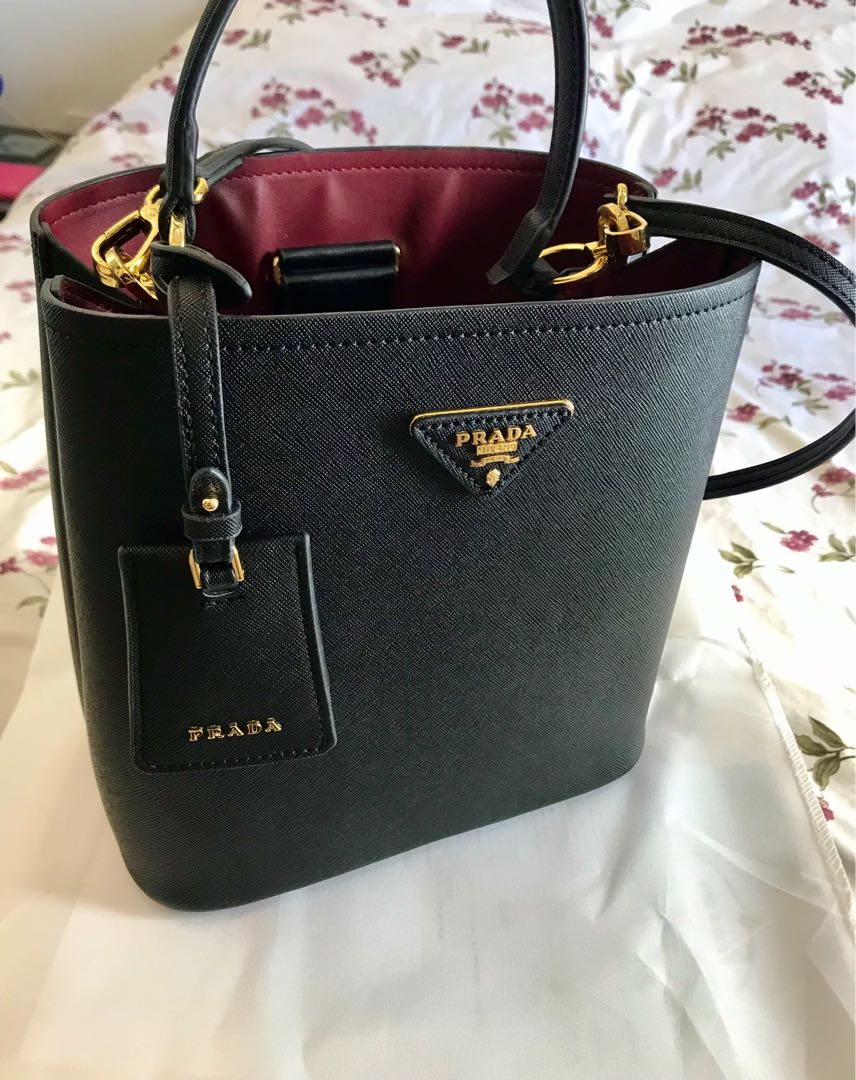 Prada bucket bag sale cheap