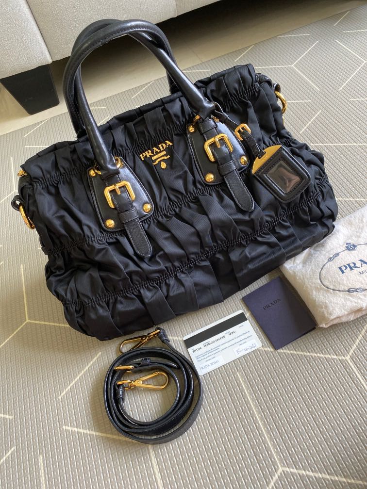Prada gaufre 2025 tessuto bag