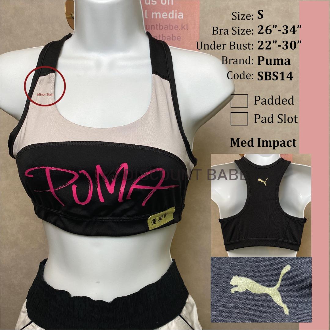 Puma Size S-34 Sports Bra, Women's Fashion, Activewear on Carousell