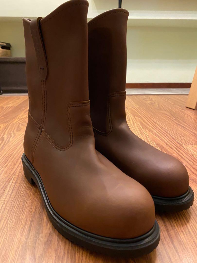 Red wing safety discount shoes steel toe