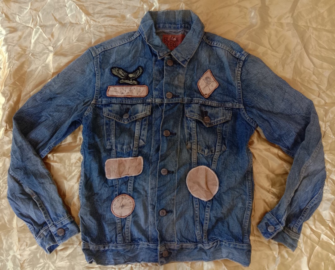 Rude black denim jacket 2025