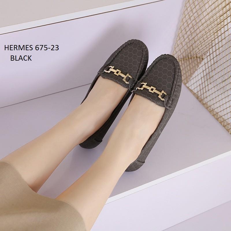 sale new flat shoes loafer wanita import branded premium
