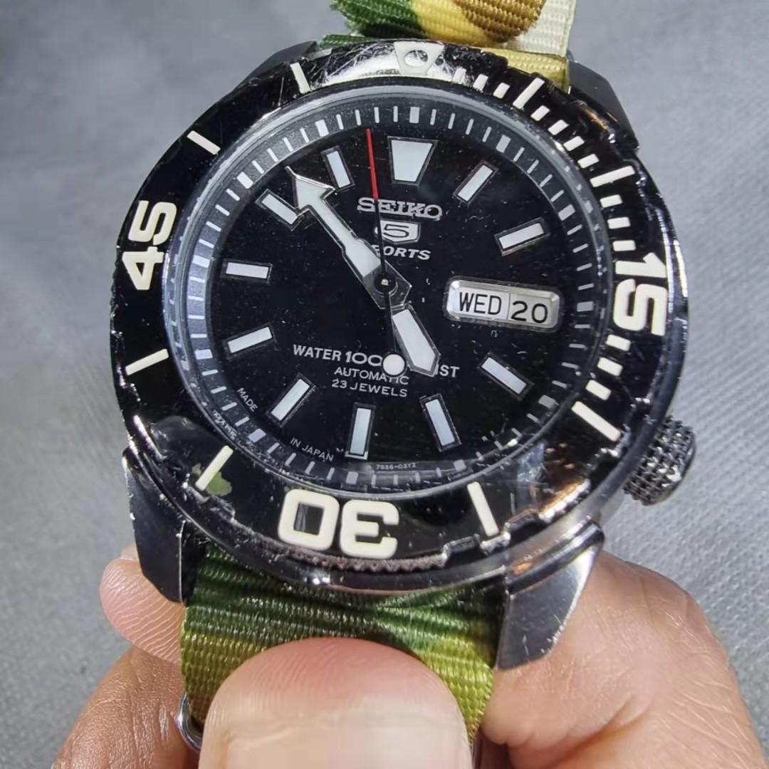 Seiko 5 Sports 7s36 automatic watch, Men's Fashion, Watches & Accessories,  Watches on Carousell