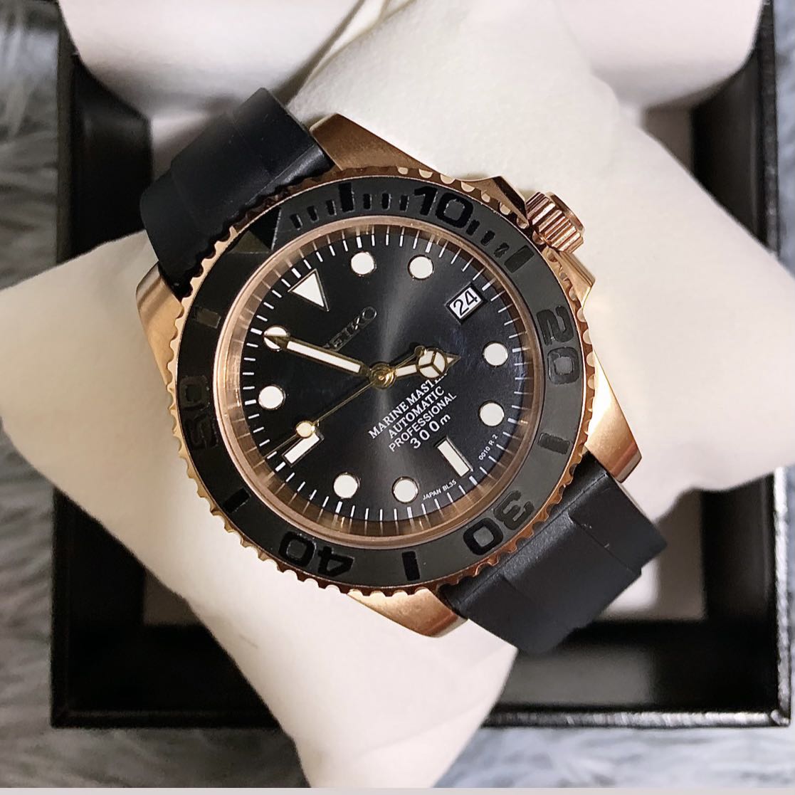 SEIKO YACHTMASTER ROSE GOLD, Luxury, Watches on Carousell