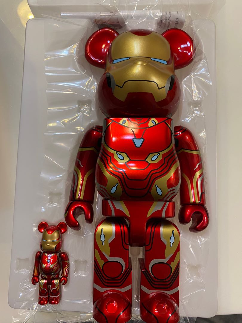 しくお】 BE@RBRICK - BE@RBRICK IRON MAN MARK 50 100％ & 400％の