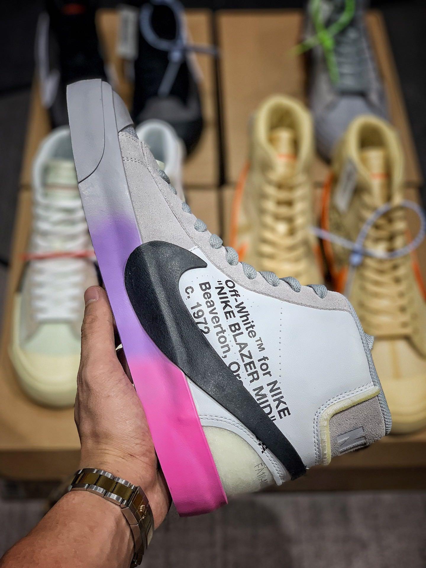 Nike Off White Blazer Mid Queen Serena Williams Purple Grey Air