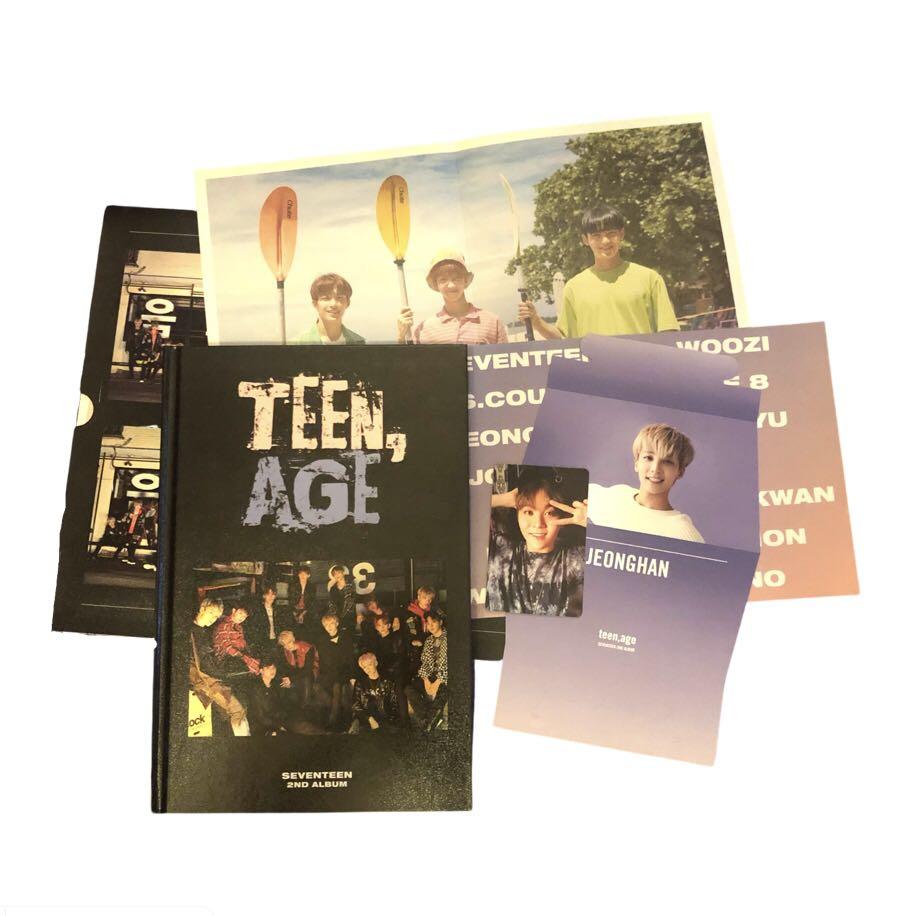 SEVENTEEN 2ND ALBUM 'TEEN, AGE'バージョンランダム(WHITE、GREEN