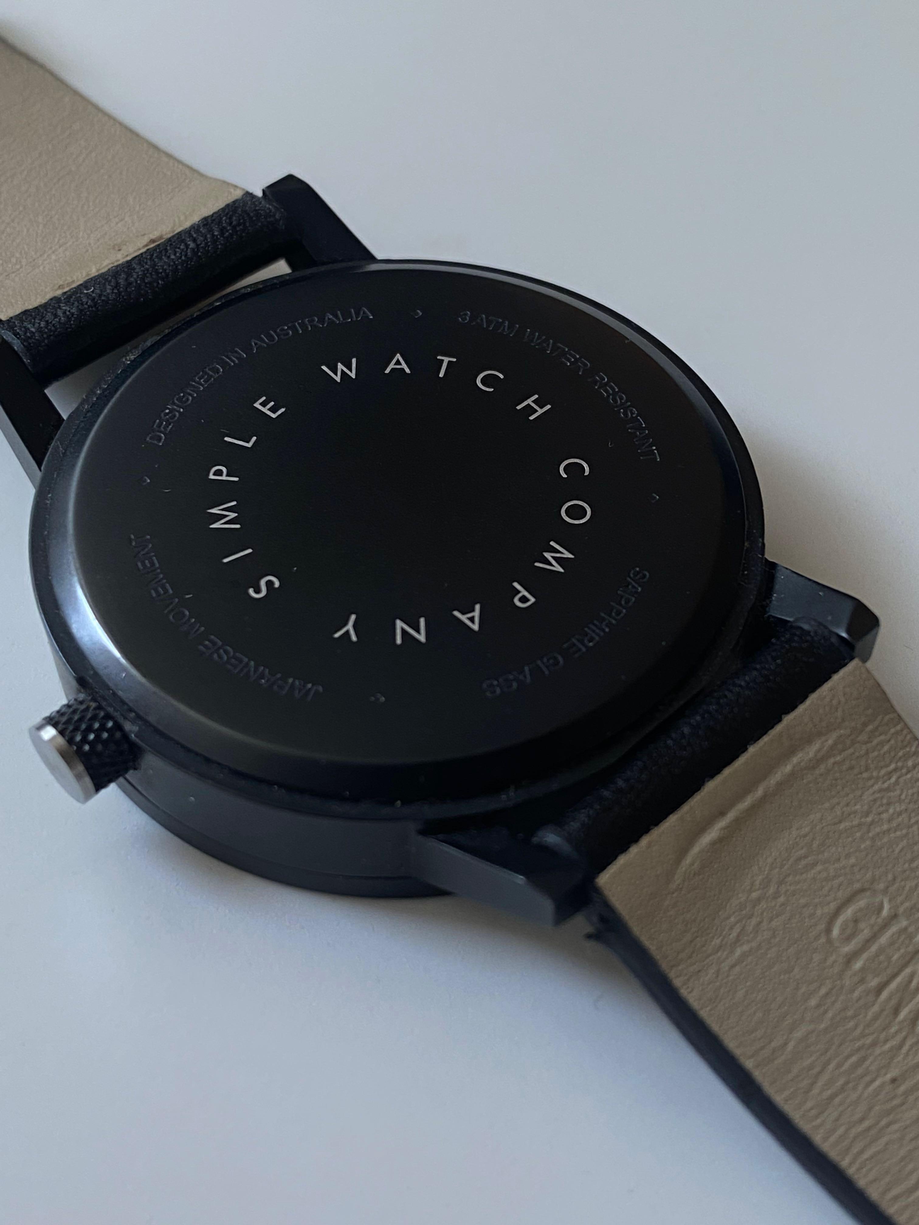 1600 Simple Watch Company Minimal B W