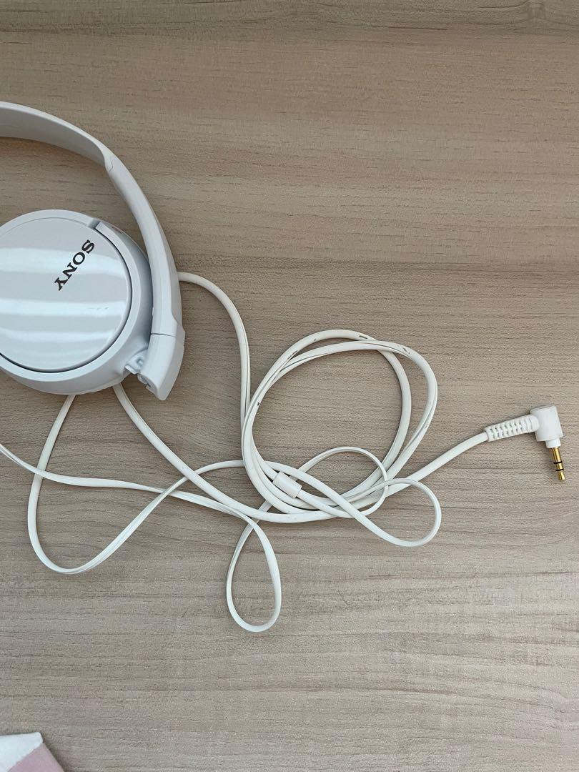 Sony white wired headphones 2025