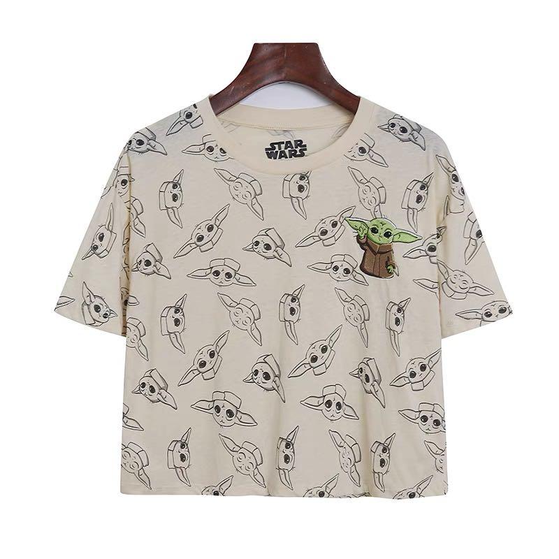 Star Wars Grogu Baby Yoda Crop Top, Women's Fashion, Tops, Other Tops