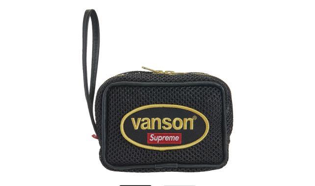 Supreme Vanson leathers Cordura mesh wrist bag