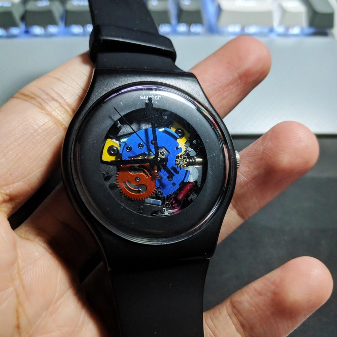 Swatch SUOB101 BLACK LACQUERED