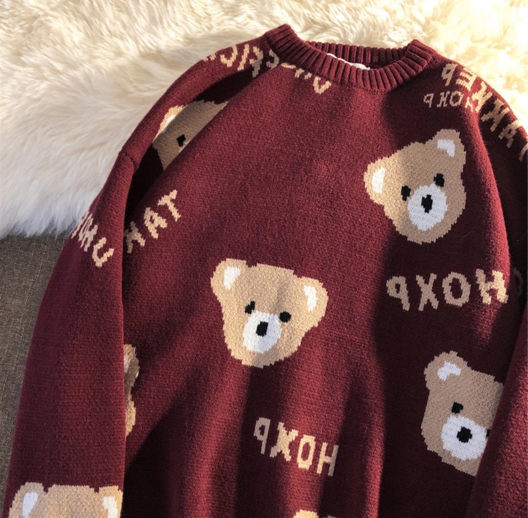 Cute bear sweater hot sale