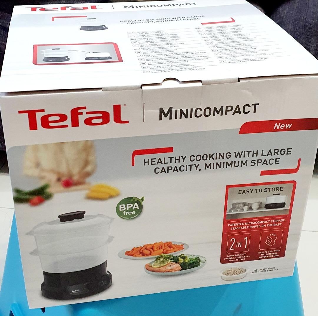Tefal mini compact steamer, Furniture & Home Living, Kitchenware