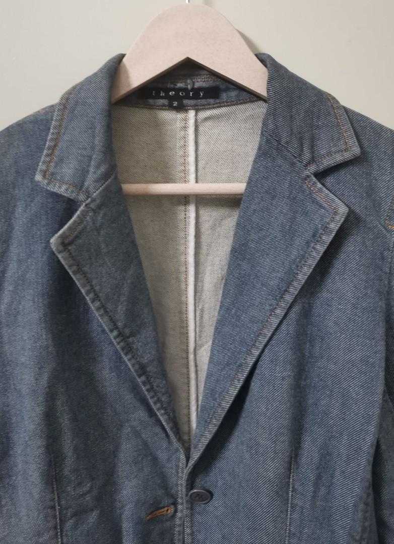 Theory discount denim blazer