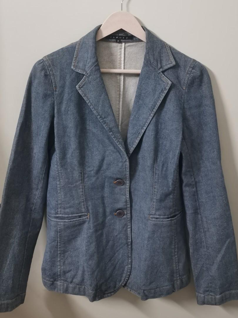 Theory denim clearance blazer