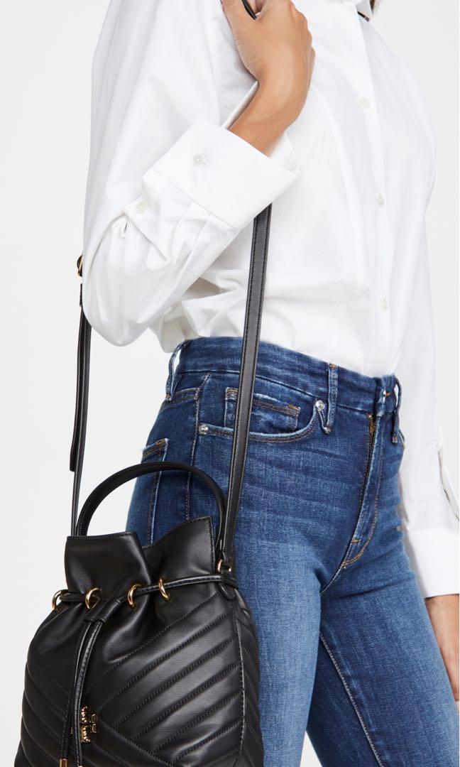 Tory Burch Kira Chevron Mini Bucket Bag, Women's Fashion, Bags & Wallets,  Tote Bags on Carousell