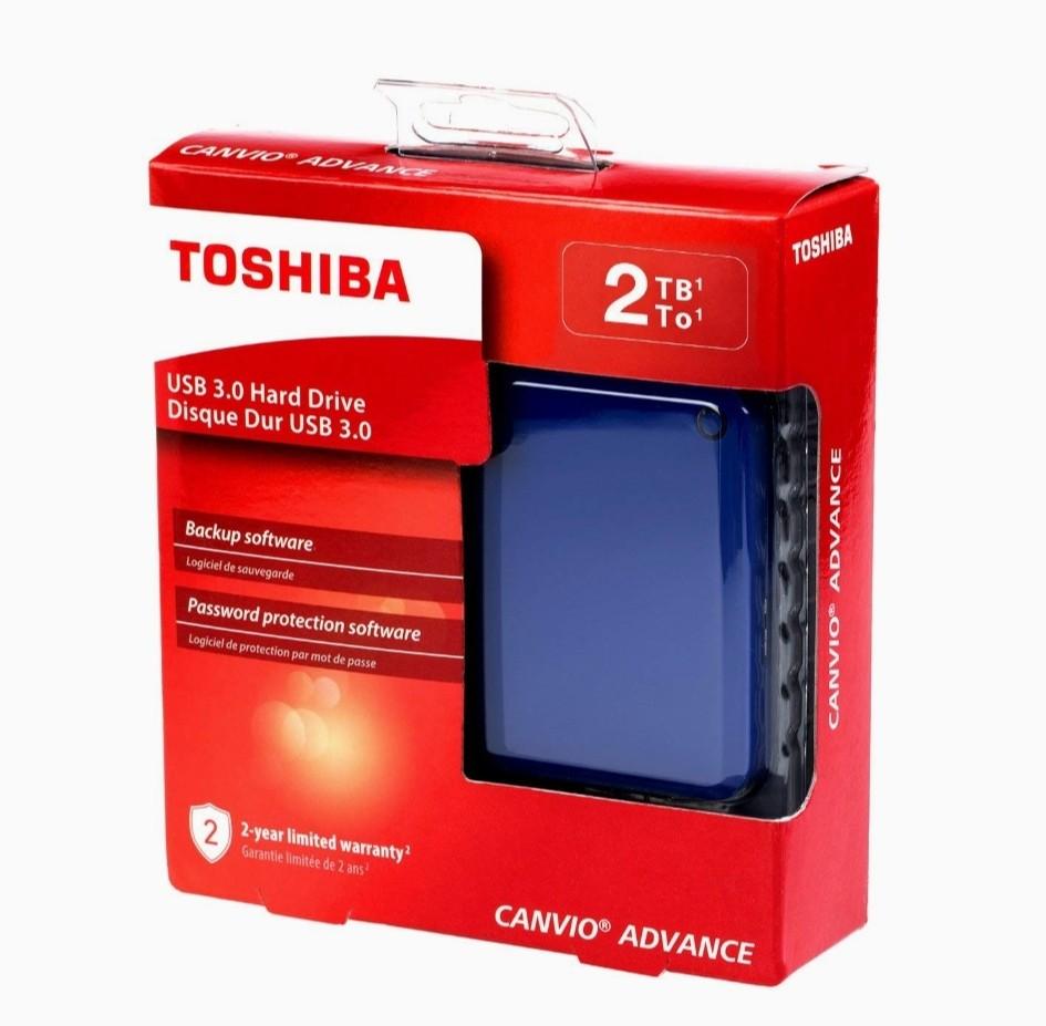 Toshiba Canvio Advance 2TB Portable External Hard Drive USB 3.0, Blue  (HDTC920XL3AA, Computers & Tech, Parts & Accessories, Hard Disks &  Thumbdrives on Carousell