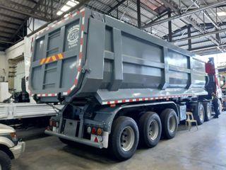 Trailer Dump 36 cubic meter tri-axle 12-wheel new for sale
