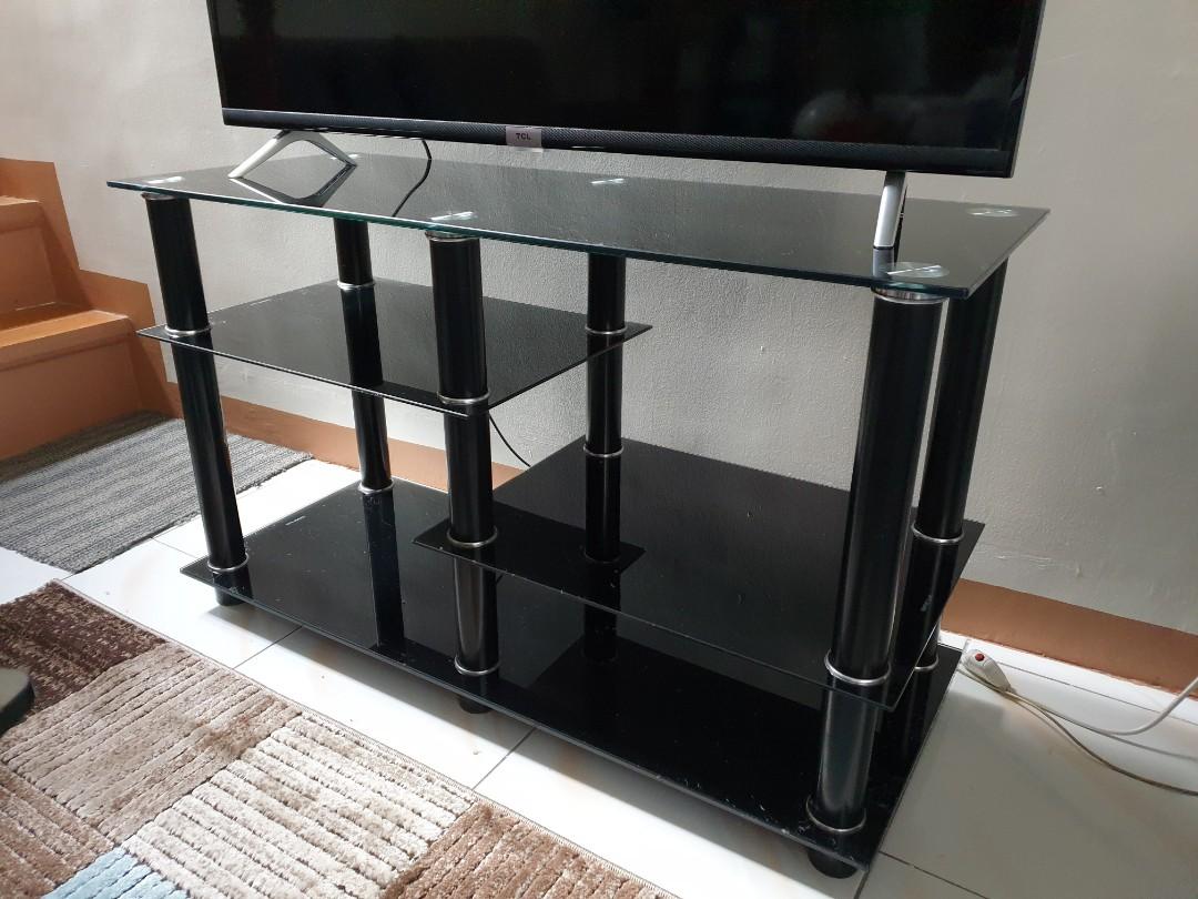 Tempered glass tv sales rack