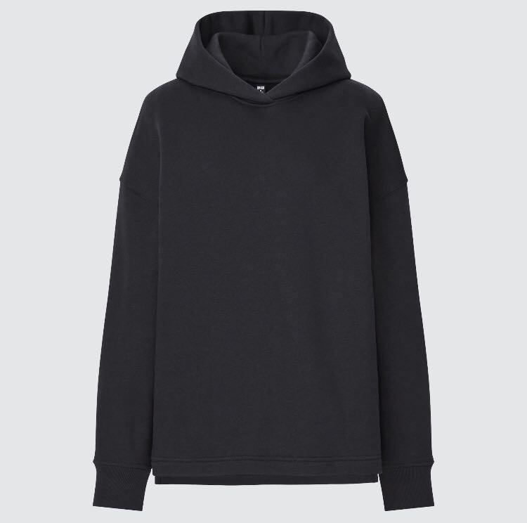 Uniqlo black hoodie mens store