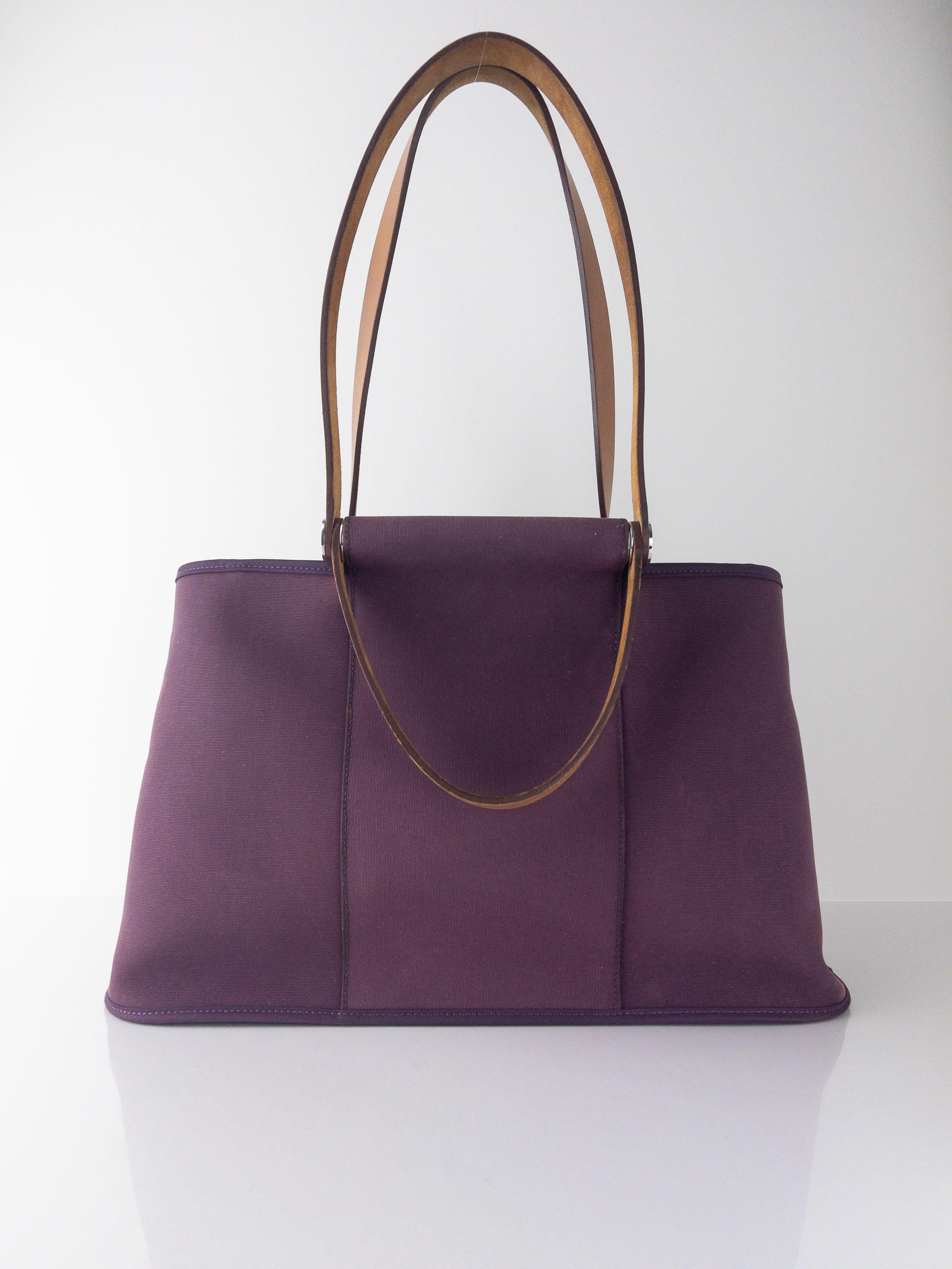 DISCOUNT USED HERMES CABAG ELAN SQUARE P PURPLE Women s