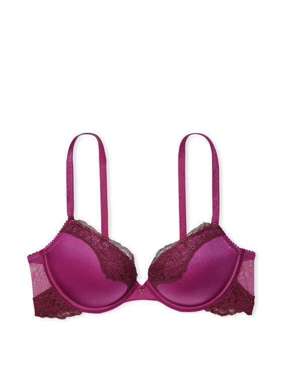 Victoria's Secret, Intimates & Sleepwear, Victorias Secret Burgundy  Pushup Bra 32d