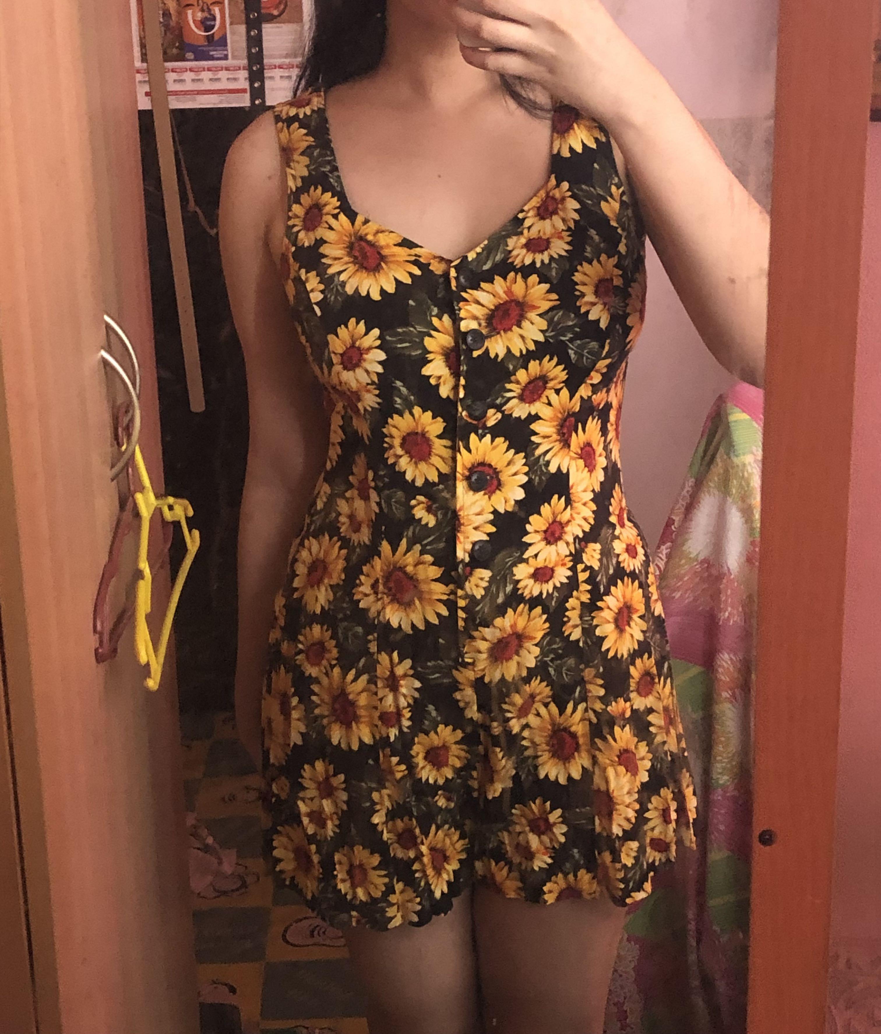 Vintage Sunflower Romper St. Martin Women s Fashion Dresses Sets Rompers on Carousell