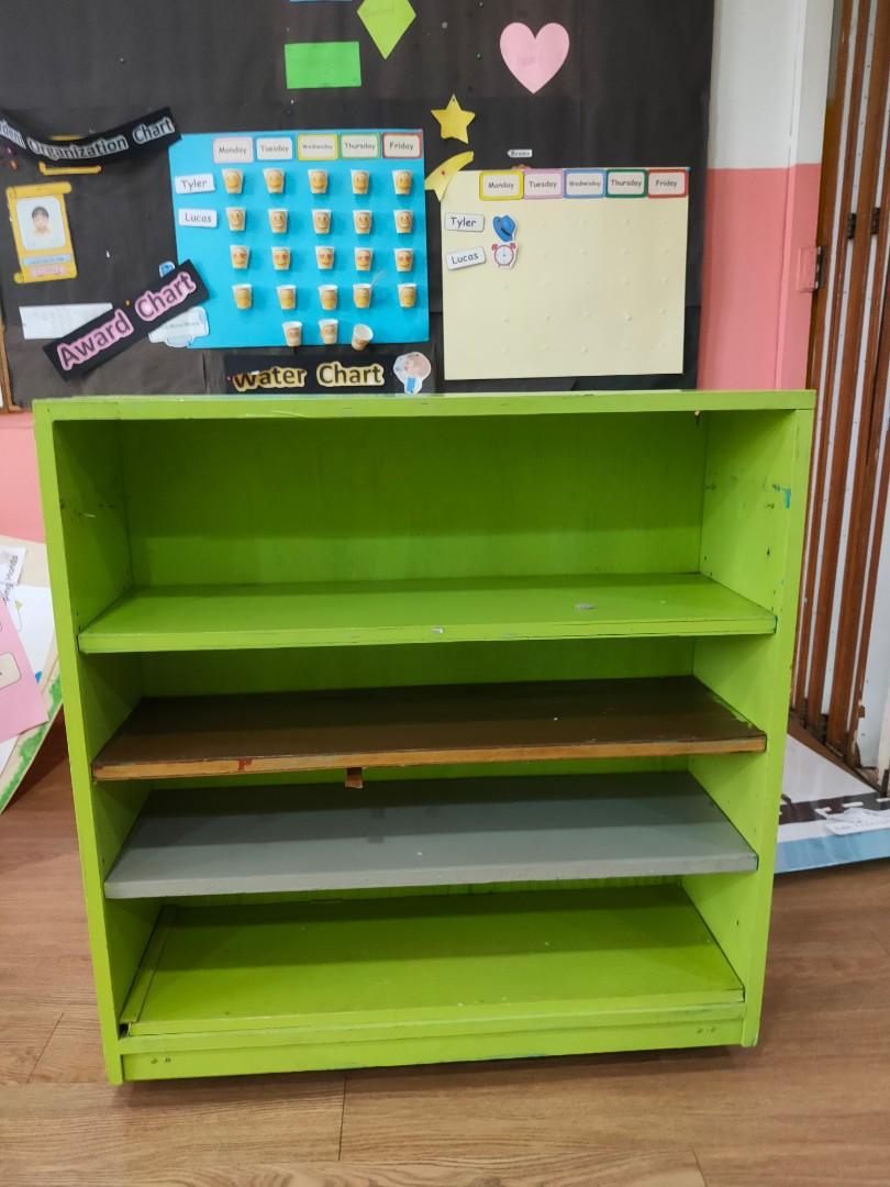 Wooden Shelves Cupboard 4 tiers, Furniture & Home Living, Furniture