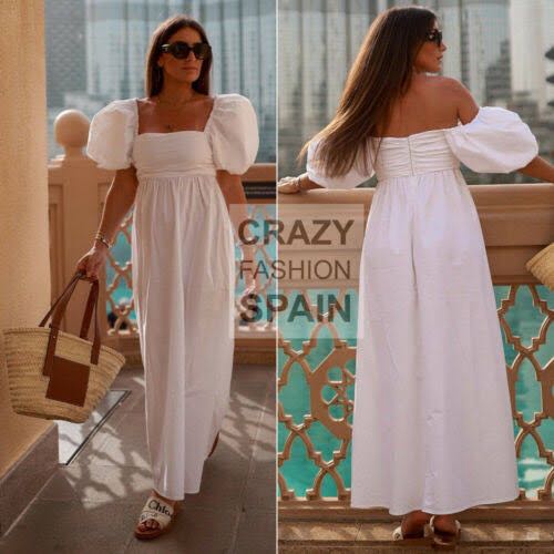 ZARA BNWT White Draped Poplin Dress, Women's Fashion, Dresses & Sets