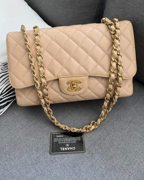 Chanel beige classic flap - Gem