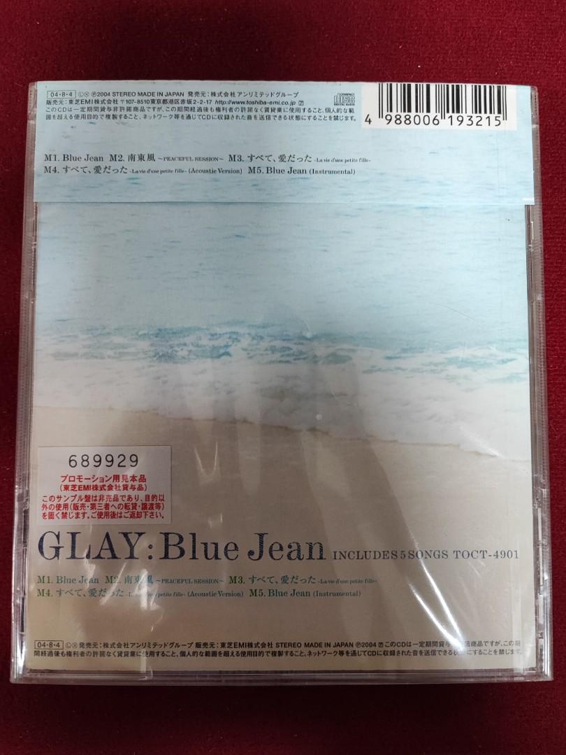 100%new 見本品glay blue jean CD 日本版/ 2004年made in Japan #罕有