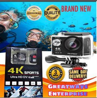 4K Wi-Fi Sports Action Camera Ultra HD Waterproof DV Camcorder 12MP 170 Degree Wide Angle LCD Screen/Remote,