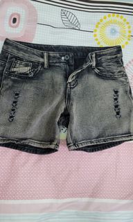 黑色 水洗 牛仔短褲64220931962883110
