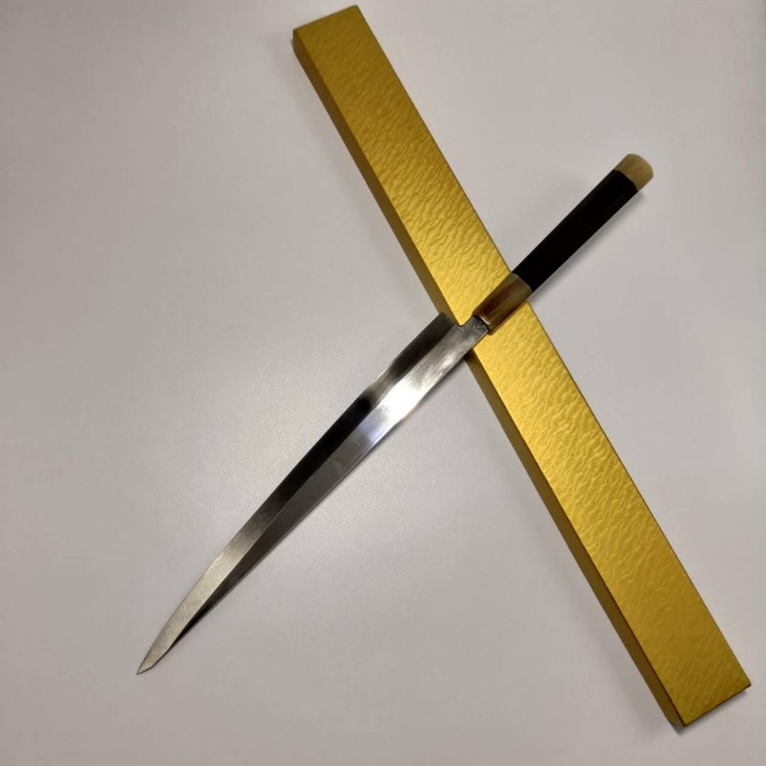 🇯🇵城山刃物超鋼本燒新型不銹柳刃270mm 💓 真空燒入深冷加工💓 三面全