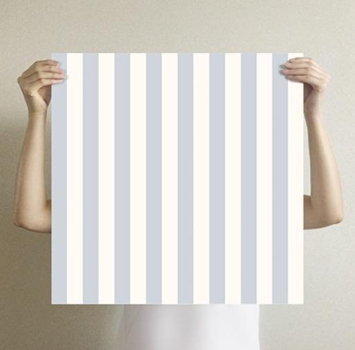 韓國正版無殘膠水貼壁紙牆紙牆貼wall Paper 繽紛藍白間條 53cm 53cm 傢俬 家居 家居裝飾 牆上裝飾 Carousell