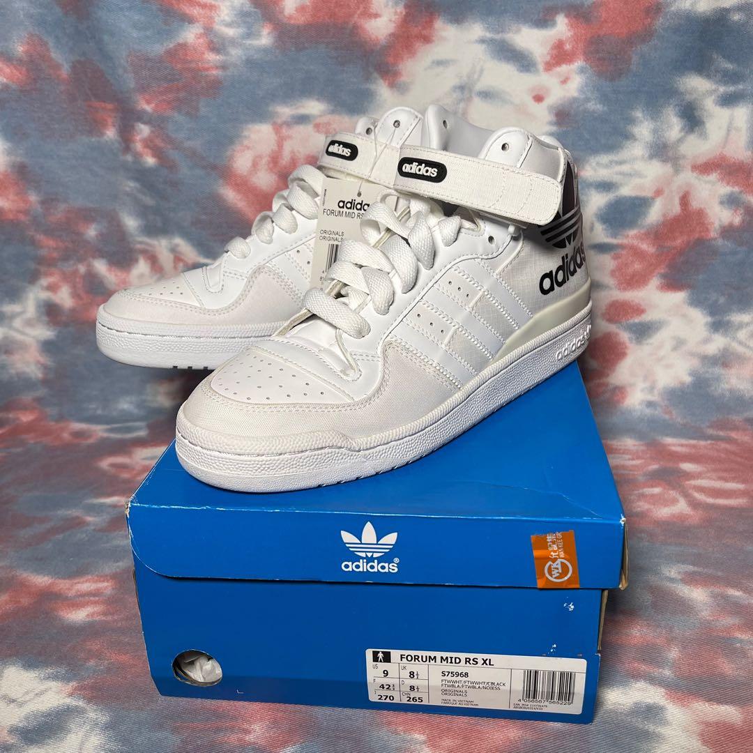 adidas forum mid RS XL white us 9 eur 42.7 27cm