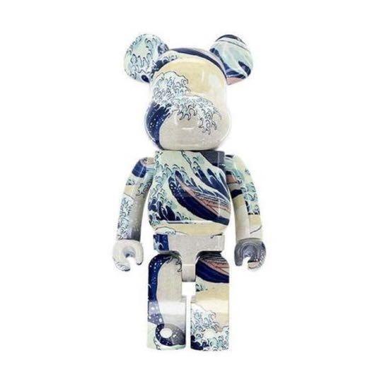 現貨] Bearbrick 神奈川沖浪里1000% The Great Wave of Kanagawa 葛飾